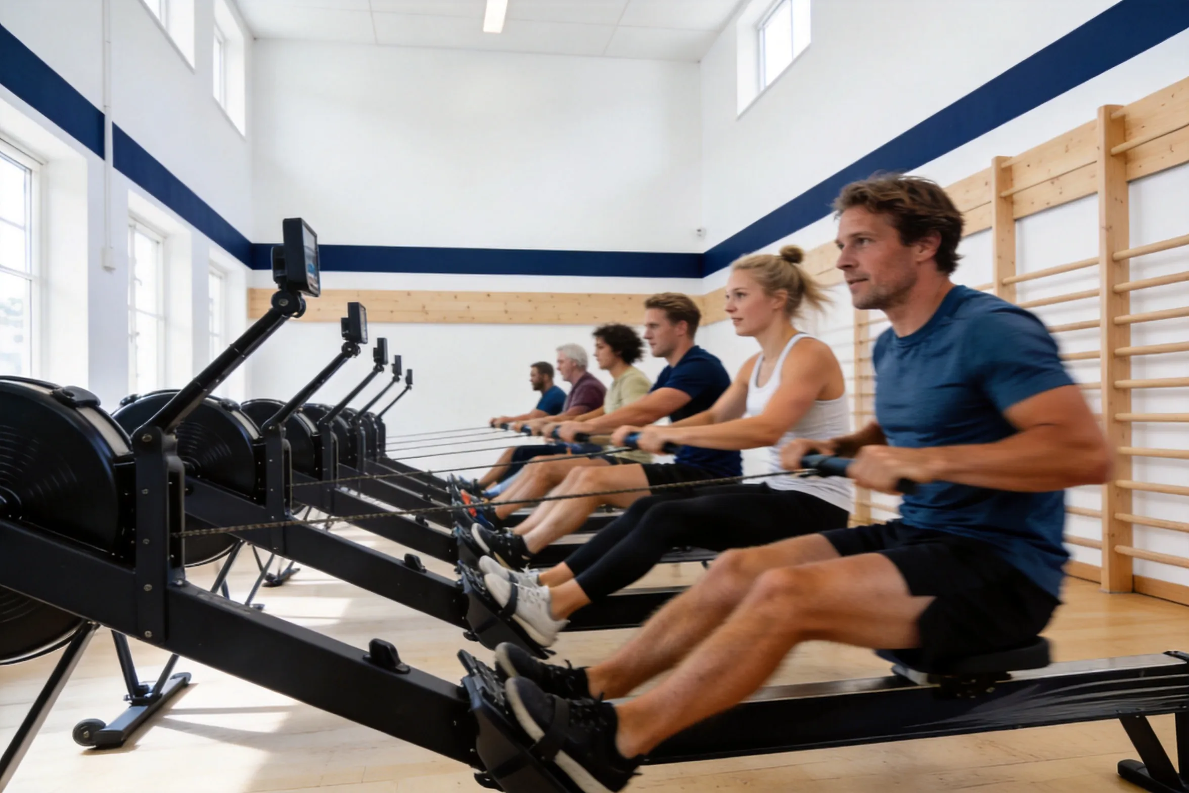 Intervaltræning med høj puls på CARDIO-holdet
